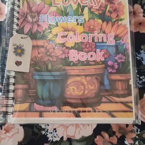 Lovely Flowers Coloring Book - Multicolor